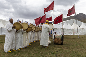 Berber men in traditional clothes